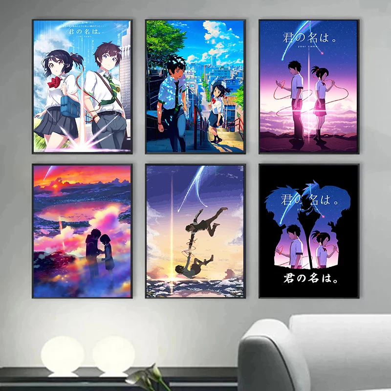 

Картина маслом по номерам «сделай сам», аниме фильм, печать вашего имени, рисование вручную, искусство на стене, спальни, домашний декор, украшение для детской комнаты, подарок