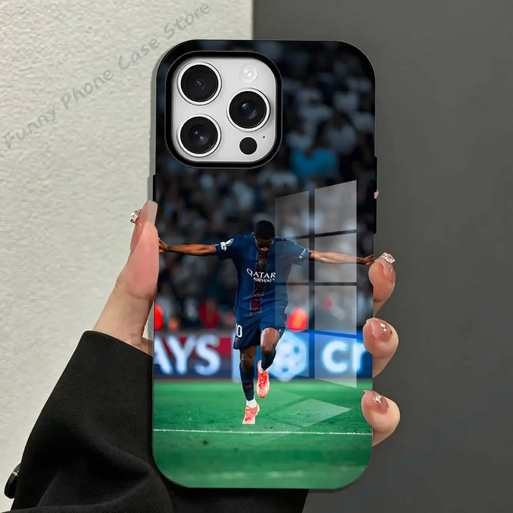 Магнитный чехол Football O-Ousmane D-Dembele для iPhone 17, 16, 15, 14, 13, 12, 11 Pro Max Mini Plus, матовый (art.: 3920dc0df4cab) - 3920dc0df4cab