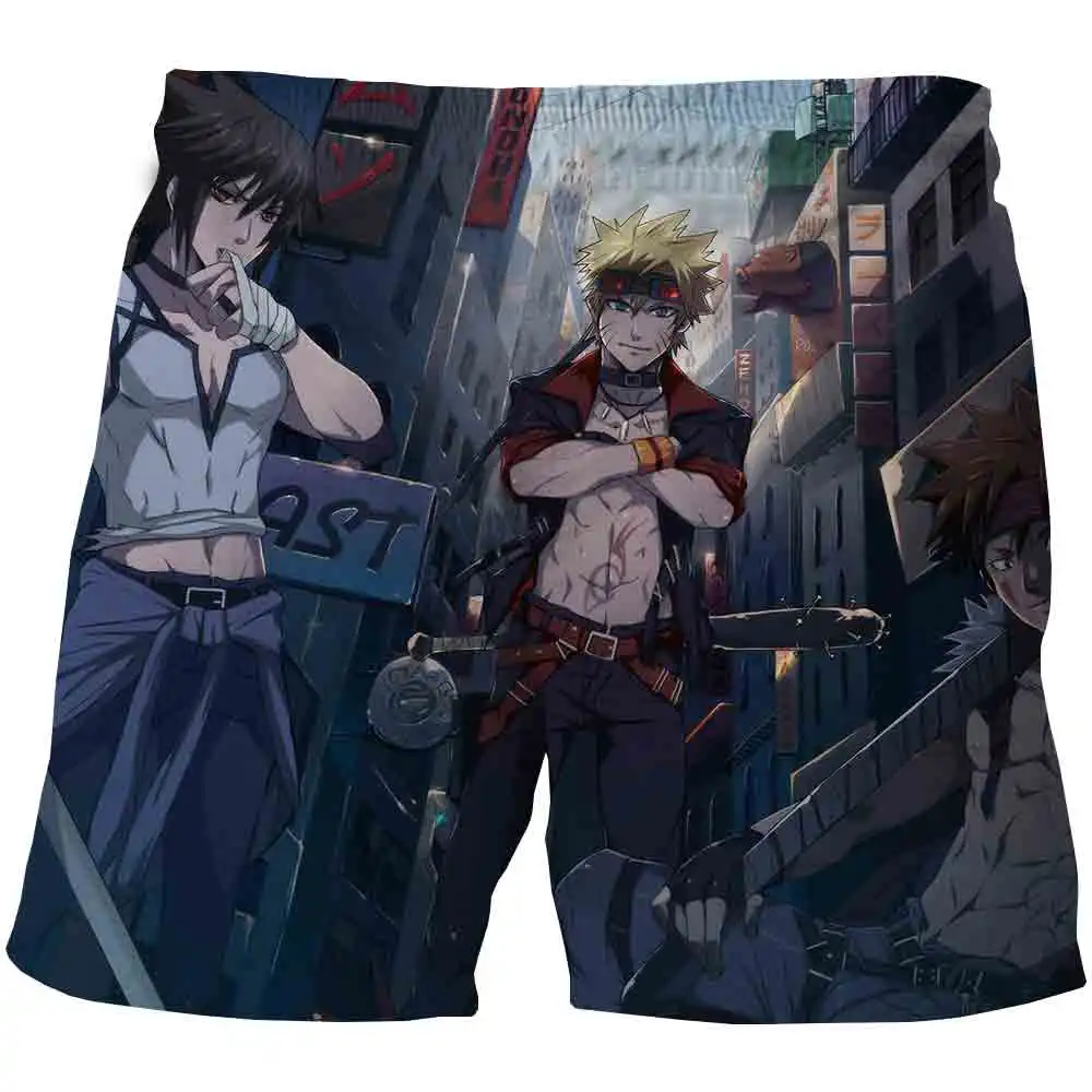 

Kids Boys Girls Narutoes Shorts Summer Fashion Loose Short Pants Children Casual Japan Anime Printing Short Trousers 4-14 Years