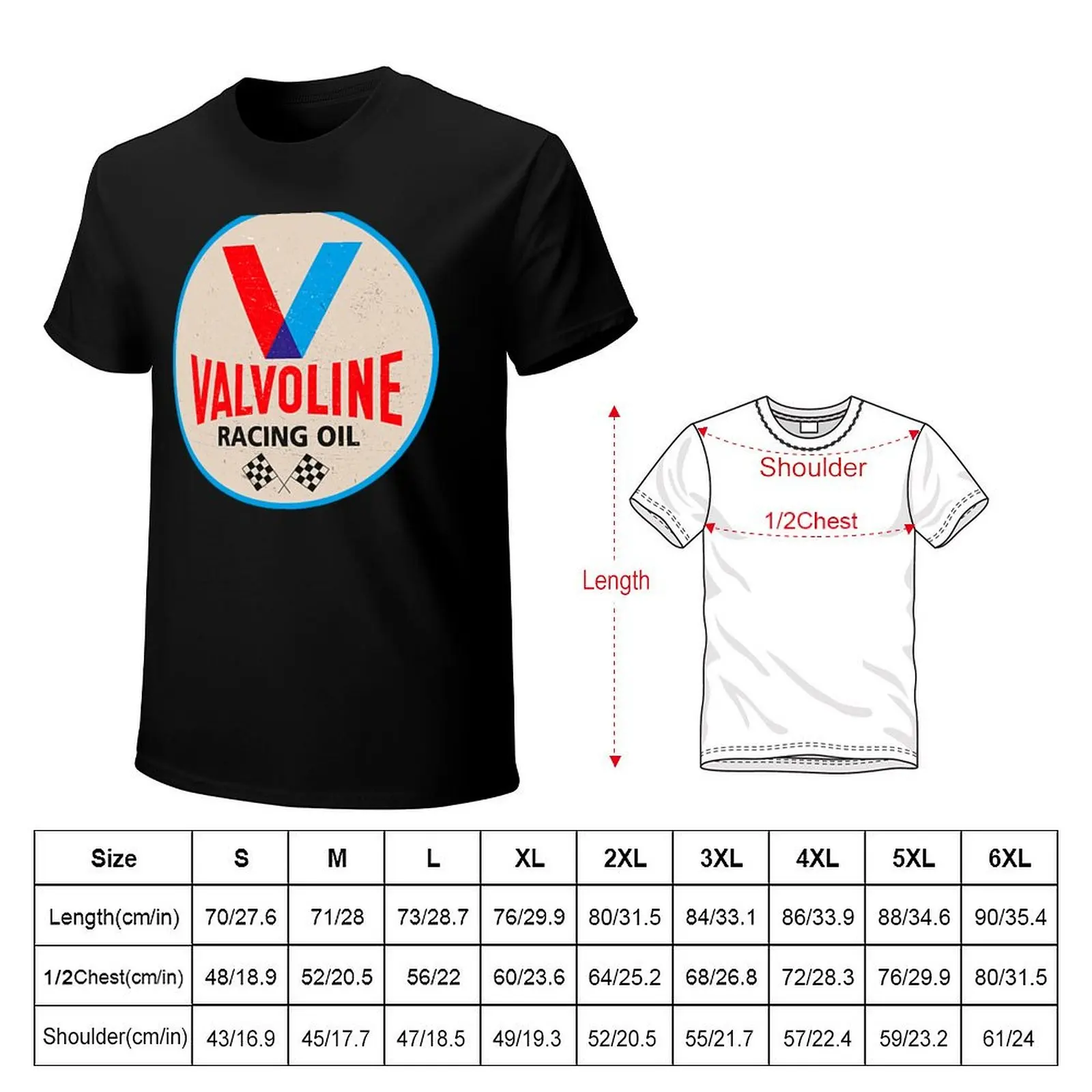 Футболка Valvoline Racing с винтажными знаками дизайнерские рубашки для мальчиков белая