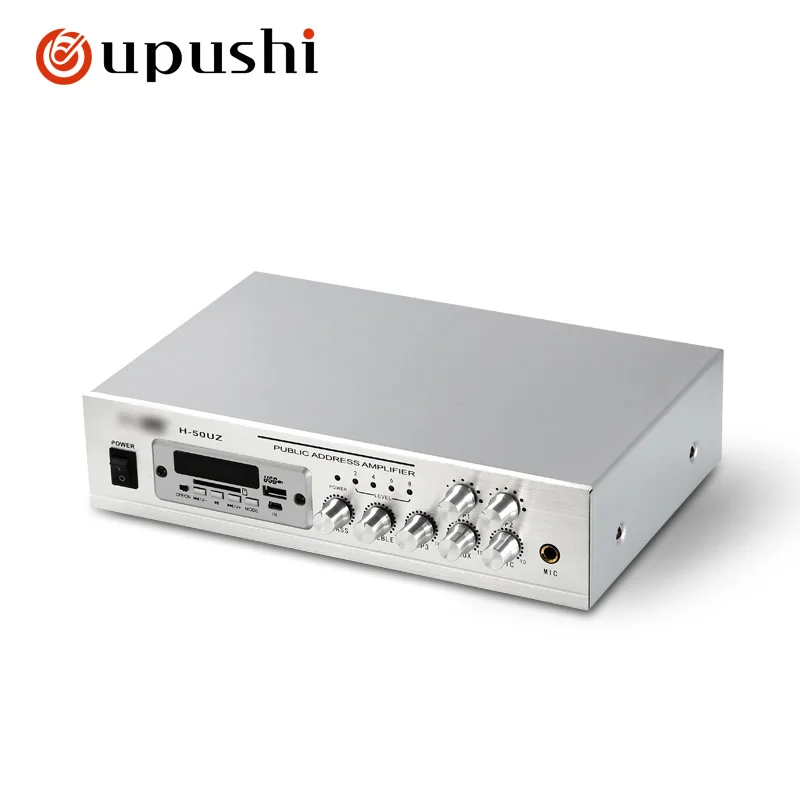 Фото Oupushi H-50UZ трансляционный усилитель постоянного напряжения 50 Вт Bluetooth двухзонный фоновый музыкальный потолочный динамик усилитель №4