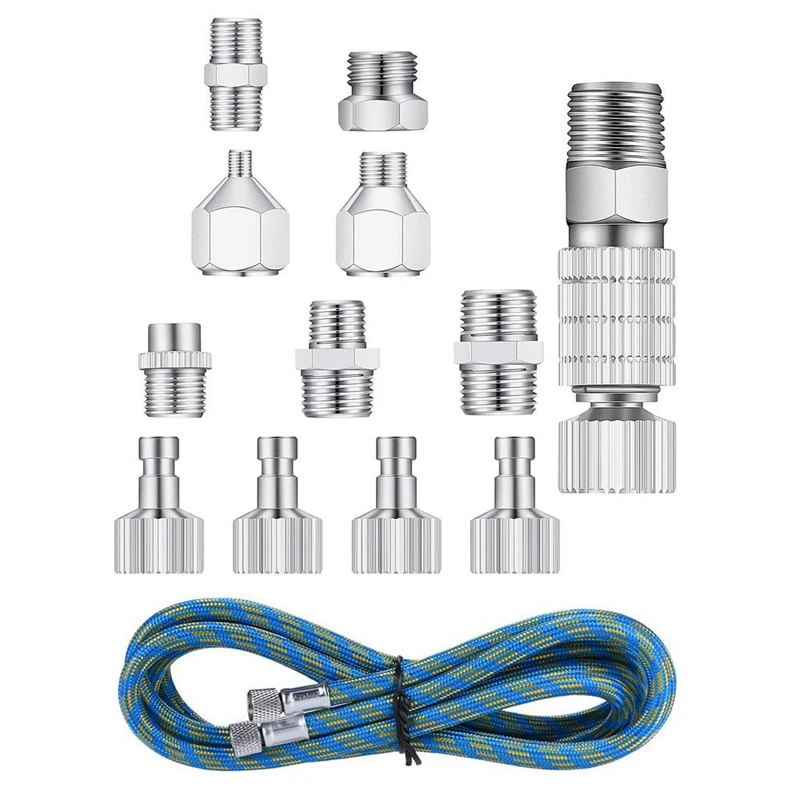 

GTBL Quick Release Disconnect Adapter Kit Quick Release Disconnect, Nylon Braided Adapter Hose For Air Compressor