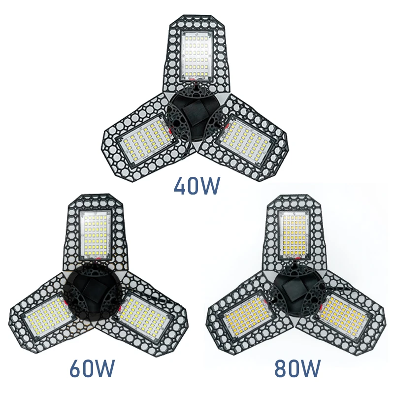 Pаспродажа Светодиодная лампа для гаража, 40/60/80 Вт, 110/220 В перем. Тока