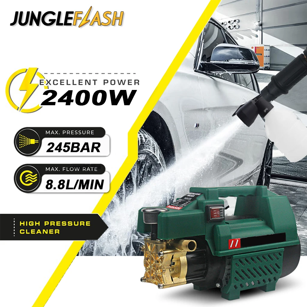 for Parkside Car Wash Machine High Pressure 220V Small Portable Cleaning Machine Car Wash Water Gun Water Pump High Power 2400W