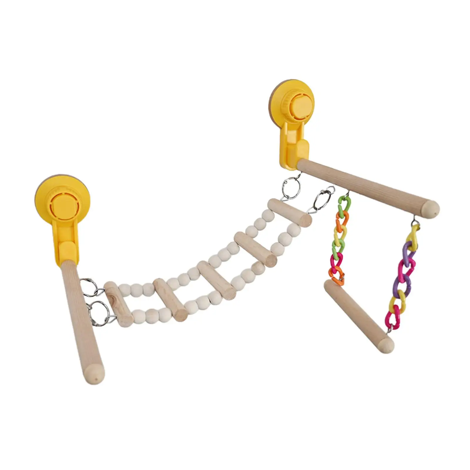 Присоска деревянный окунь игрушка для птиц манеж окон ванны автомобиль