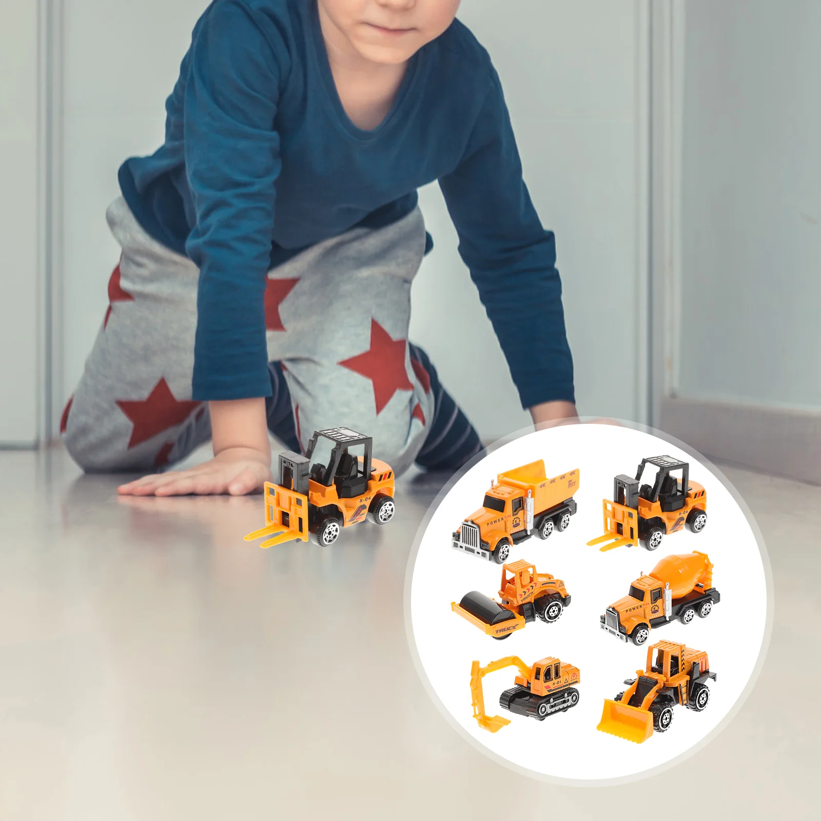 

Toy Car Truck Kids Construction Toys Vehicles Vehicle Playset Excavator Engineering Site Funny Play Gift Favor Party Set