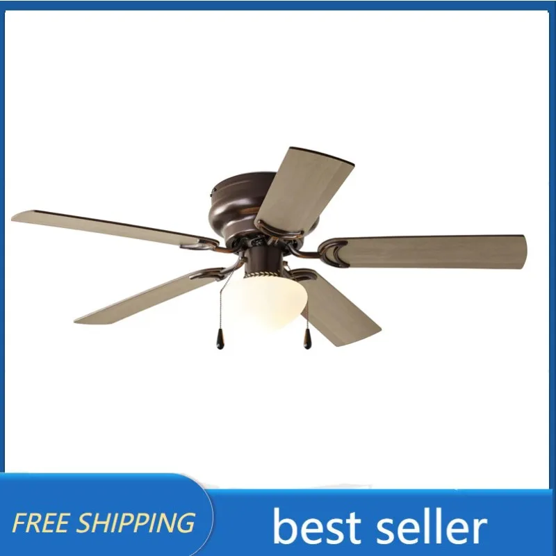 

44-дюймовый внутренний потолочный вентилятор с фотоэлементом, бронза, 5 лезвий, обратный поток воздуха