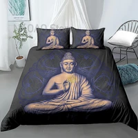 8 size 3d buddha printed 23 pcsset duvet cover with pillowcase set home textiles comforter cover quilt cover duvet cover set