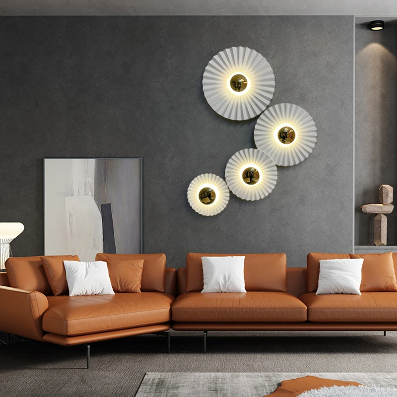 

Modern Residential Decoration Wall Lamp Nordic Simple Living Room Sconce Bedside Dining Room Stairs Combination LED Wall Light