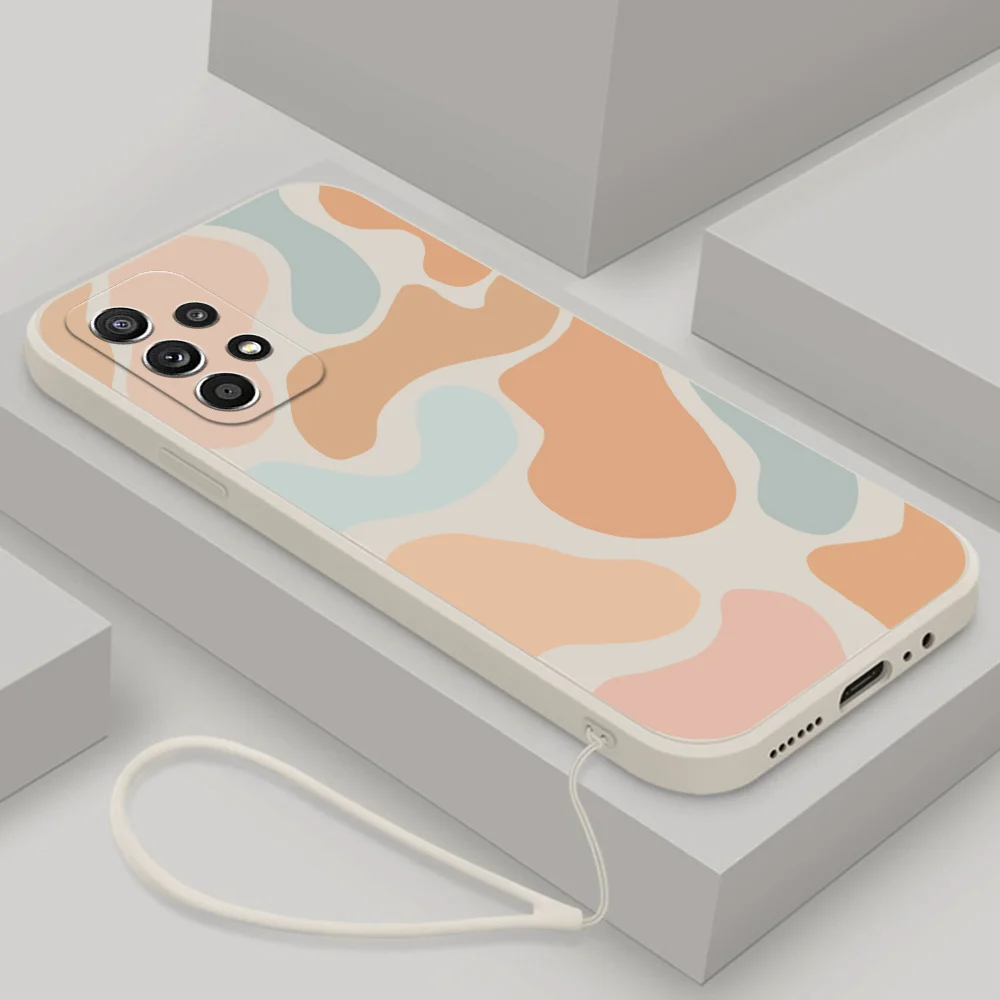 

Leopard Cow Silicone Case For Samsung Galaxy A53 A52S A52 A73 A72 A33 A13 A12 A21S A51 A71 A02 A22 A23 A32 5G Cover Liquid Case