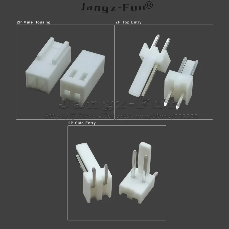 100pcs 2P JST 2510 2.54 Plug 2.54mm 2 Pin Male Female Housing Header Connectors Electric Cable Electrical Wire Connector