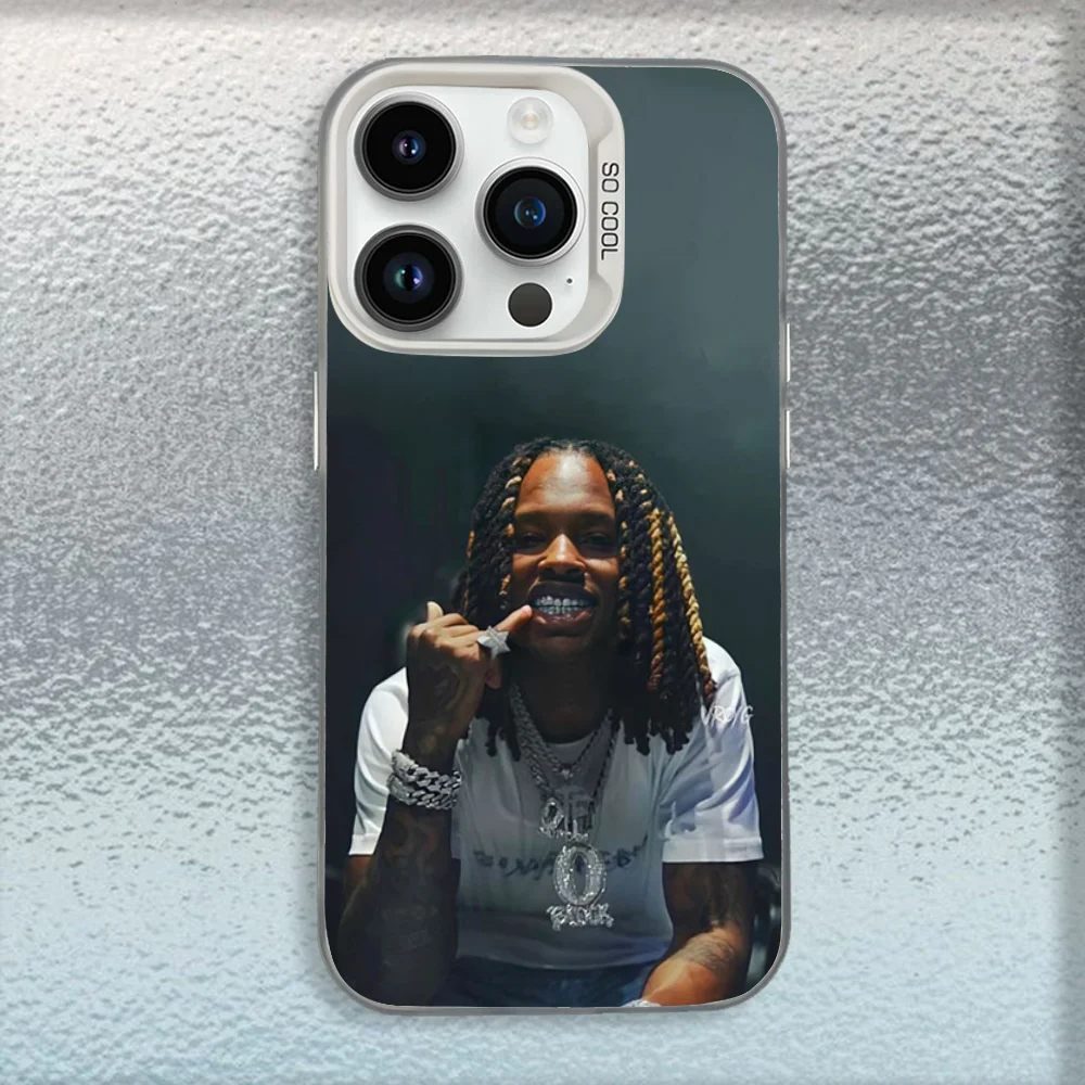 Фото Чехол для телефона Raper K-King Von для iPhone 16,15,14,13,12,11, Mini, Pro,MAX, белый матовый противоударный чехол №2