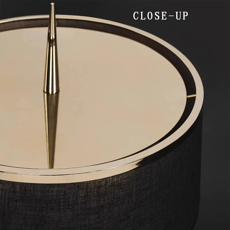 Винтажная роскошная черная дизайнерская настольная лампа 2024 домашний декор