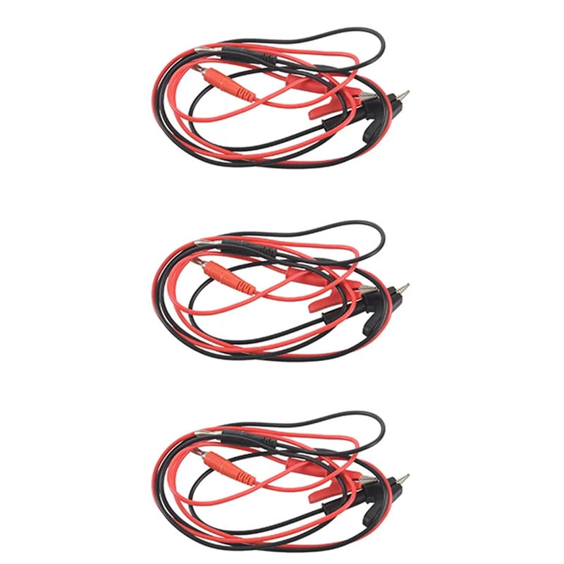 

1 м длинный зажим типа «крокодил» к тестовому кабелю «банан» 3 пары для мультиметра