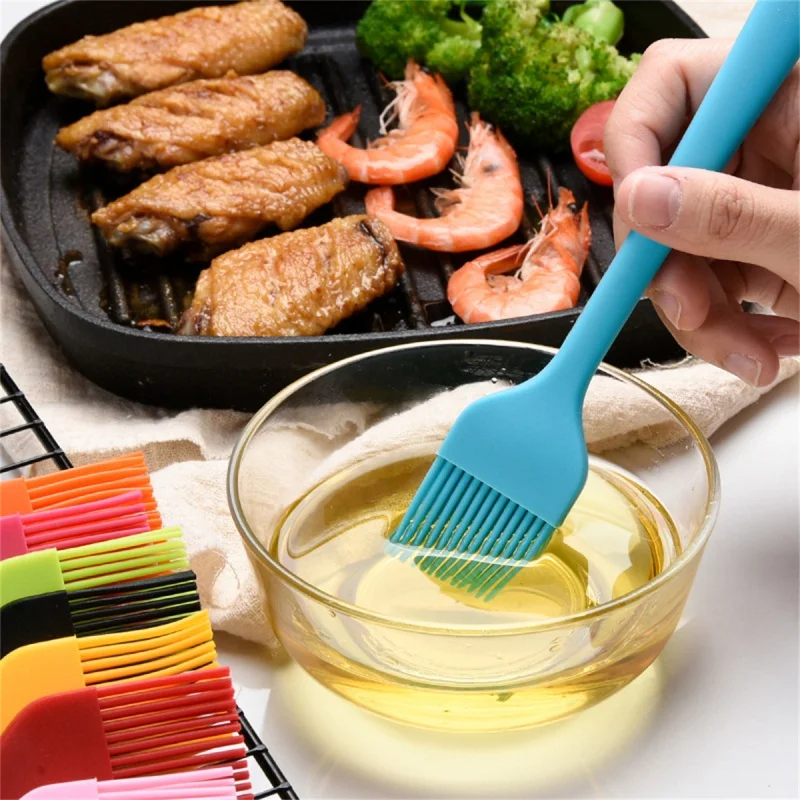 

Silicone BBQ Oil Brush Kitchen Oil Brush Baking BrushDIYCake Bread Butter Baking Brush Cooking Heatresistant BBQ Accessories