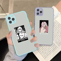 yinuoda zero two darling in the franxx anime phone case for iphone x xr xs 7 8 plus 11 12 13 pro max 13mini matte case