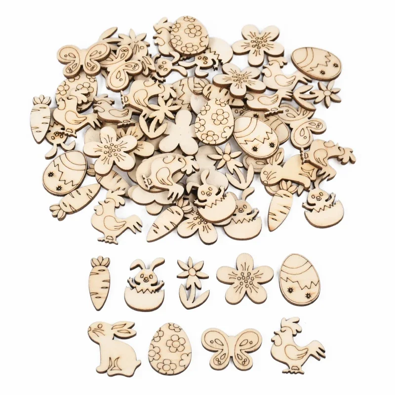 

Деревянные пасхальные украшения MOONBIFFY