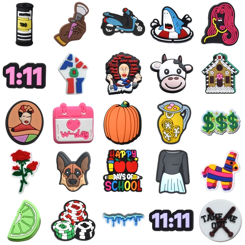 

Gifts Girl Women Charm Boy Para Pins Decorations for Crocs Shoe Charms Wholesale Bulk Kids Packs Men Shoes Accessories Set Jeans