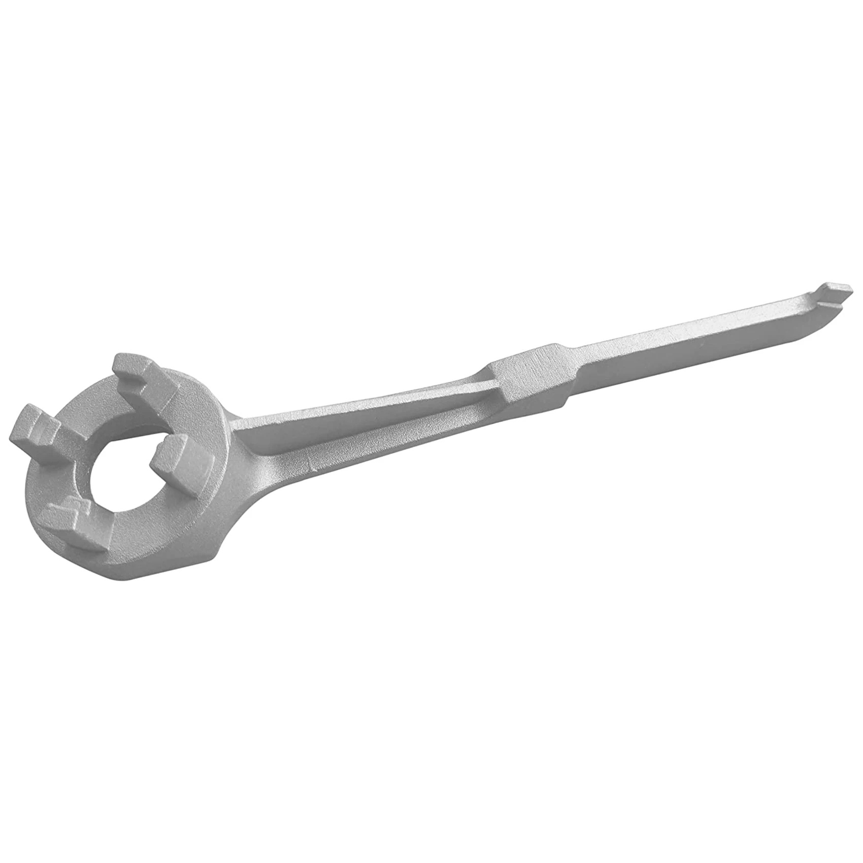 

Aluminum Drum Plug Wrench for Opening 10 15 20 30 50 55 Gallon Drums Suitable for 2 Inch and 3/4 Inch Lids