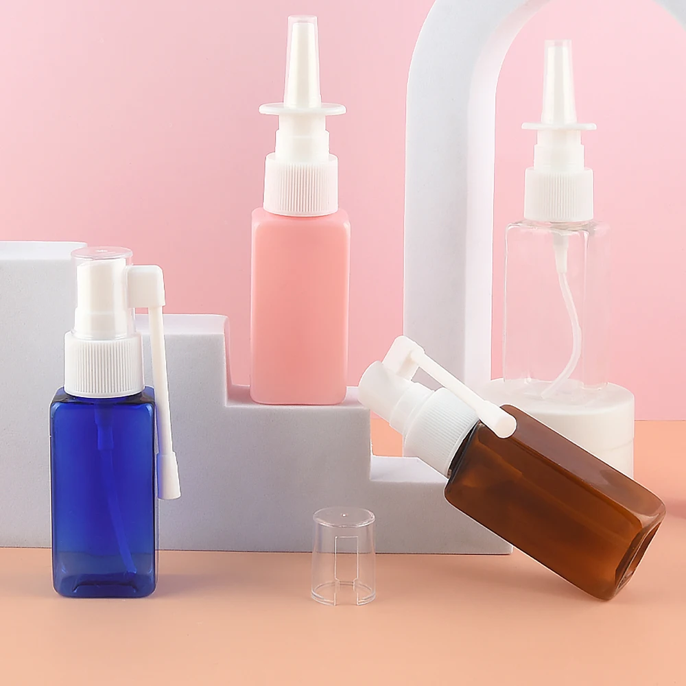 

Опт 30 мл пустые пластиковые назальный спрей насос 1 унций ПЭТ бутылки носа, фармацевтический атомайзер многоразовые косметические контейне...