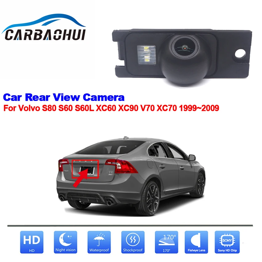 Камера заднего вида для Volvo S80 S60 S60L XC60 XC90 V70 XC70 1999-2009