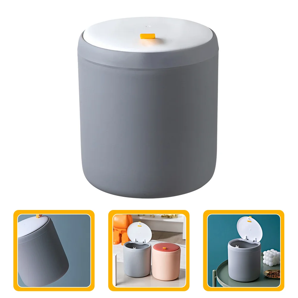 

Desktop Mini Trash Can Desktop Mini Waste Bin Plastic Garbage Bin for Kitchen