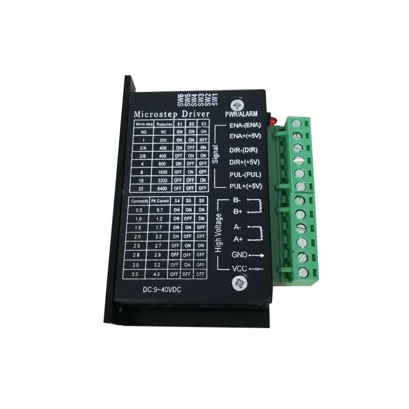 TB6600 28/35/39/42/ Драйвер шагового двигателя 32 подразделения 4A DC:9-40 В постоянного тока