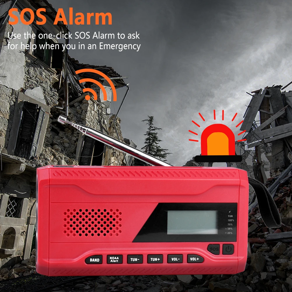 DAB/FM на солнечных батареях портативное радио Bluetooth 5 0 радиоприемник для
