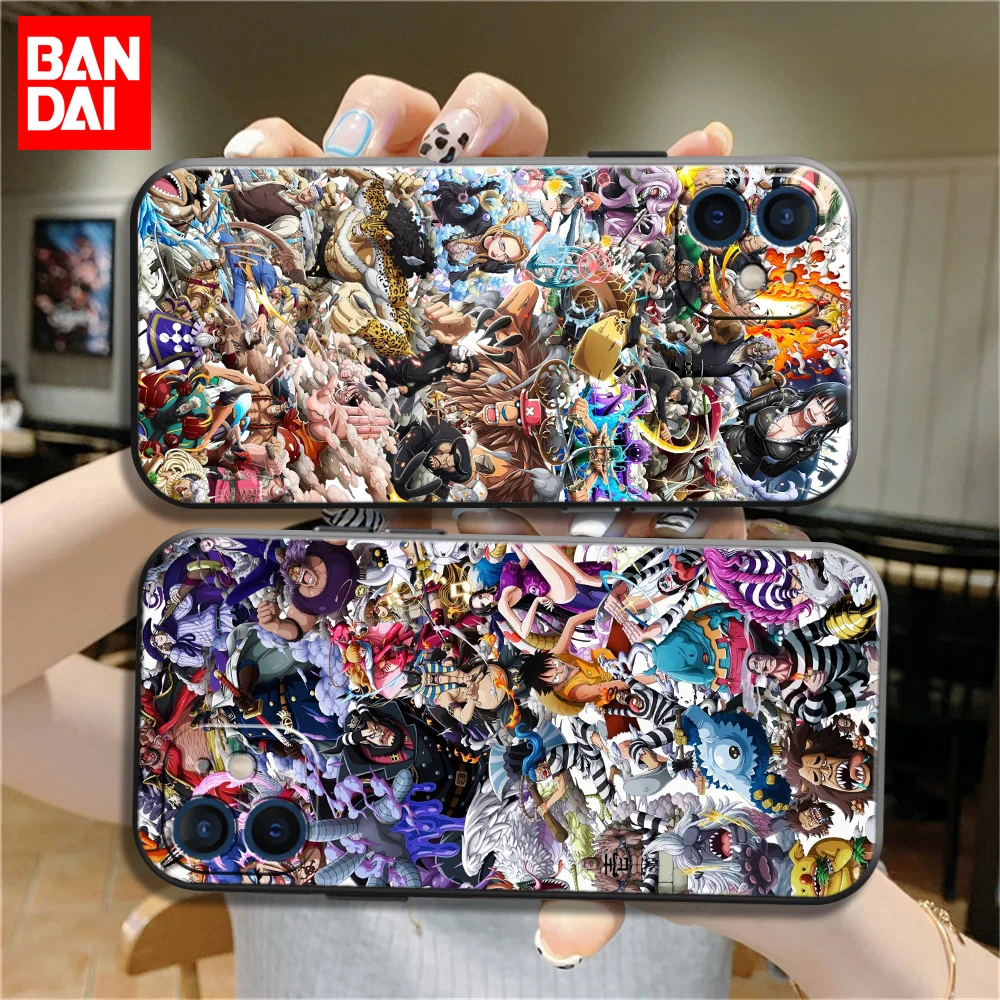 

ONE PIECE Phone Case For iPhone 11 12 13 Pro MAX Mini 6 6S 7 8 Plus X XR XS MAX SE 2020 Soft Silicone TPU Anime Funda Back Cover