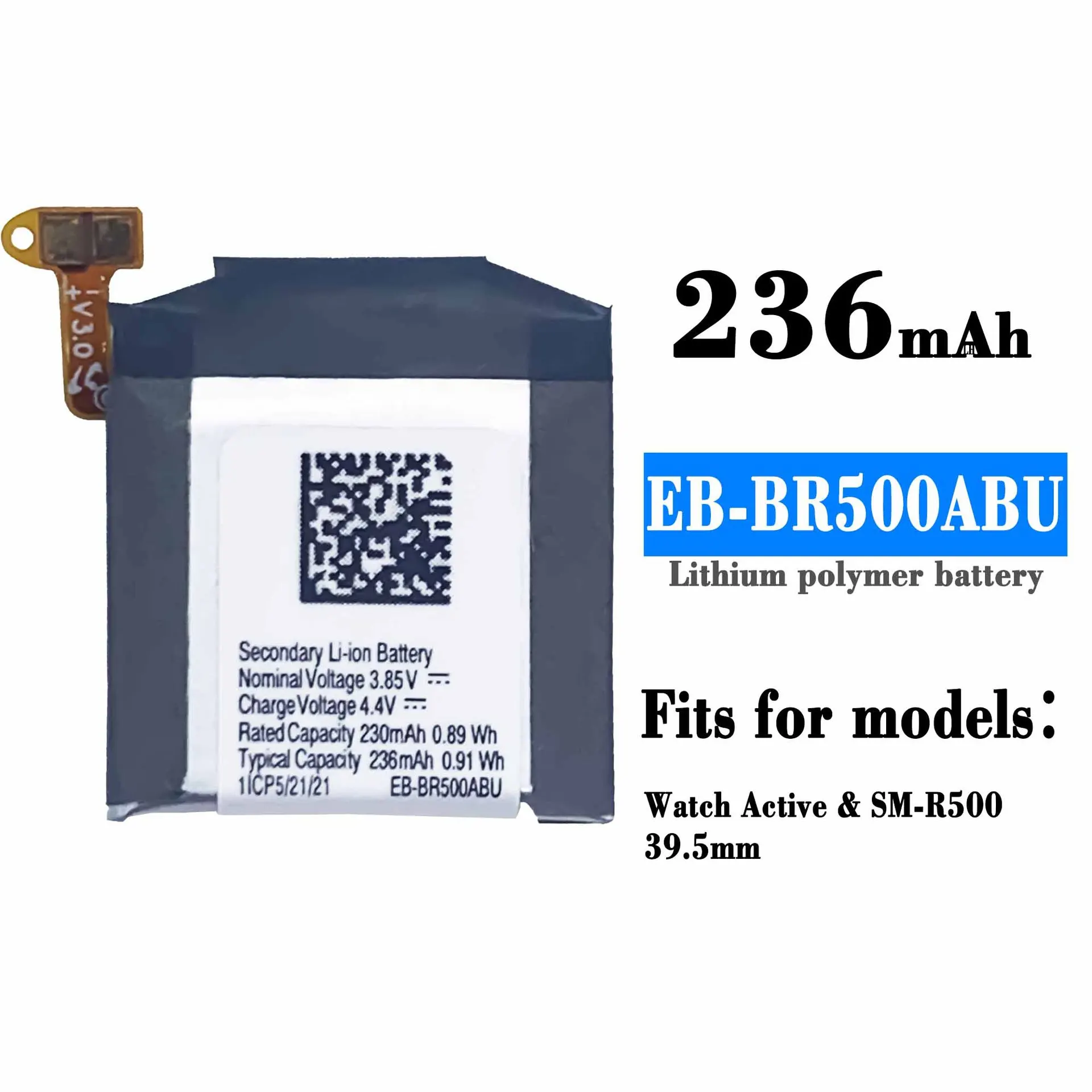 Оригинальная Высококачественная аккумуляторная батарея для часов Samsung Watch Active 39,5 мм