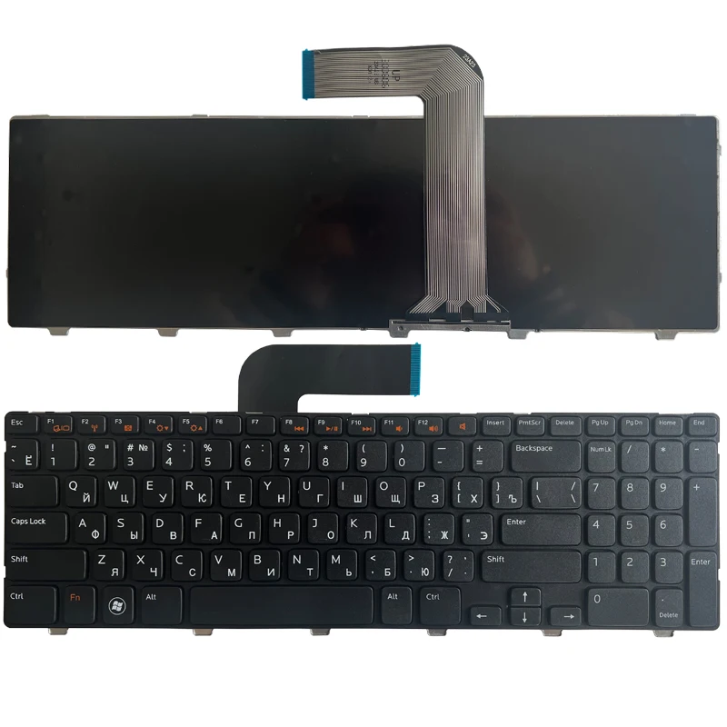 RU черная новая клавиатура для ноутбука DELL N5110 Inspiron 15R Ins15RD-2528 2728 2428 M501Z M5110 M511R N5110 с русской раскладкой