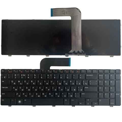 Русская клавиатура для ноутбука Dell Inspiron 15R N5110 M5110 N5110 M511R M501Z RU, Черная