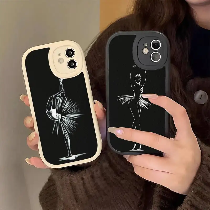 

Ballet Girl Phone Case Hard Leather Phone Case for iPhone 13 12 Mini 11 14 Pro Max Xs X Xr 7 8 Plus 6 6s Se 2022 silicone Cover