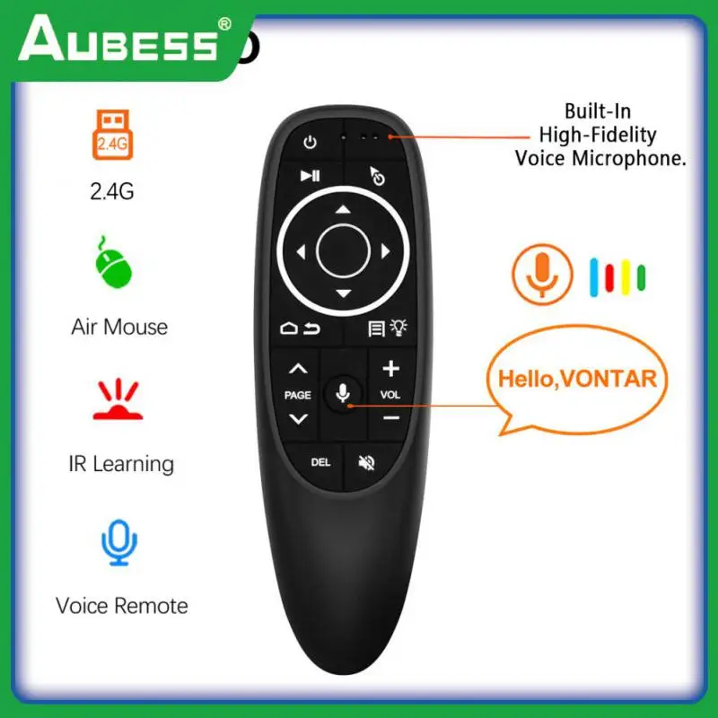 

2.4g Ergonomic Air Mouse Gyroscope Voice Control Voice Remote Control Comfortable Wireless Air Mouse Gyroscope Smooth
