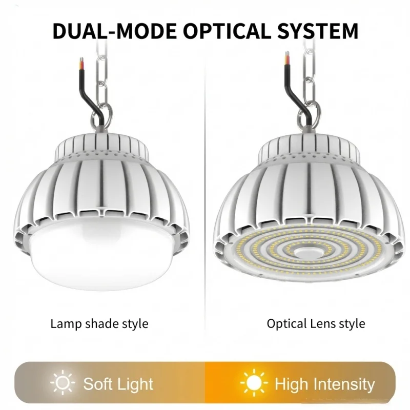 Фото Новая светодиодная лампа High Bay Light 65W 100W, высокая яркость, энергосберегающая, для внутреннего освещения складов, заводов, мастерских, гаражей, коммерческого освещения №2