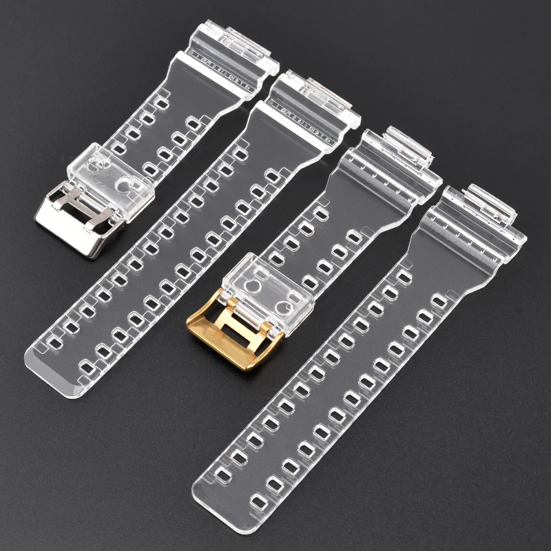 

Glossy Resin Watchband For Casio G-SHOCK GLS GD GA-110 GD120 GA-700 Replacement Quick Release Strap Waterproof Band Accessories