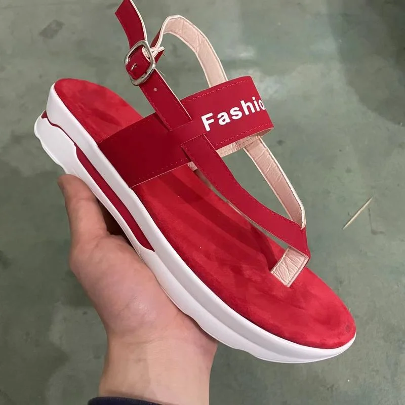 2023 NEW Sandals Women Summer Flip Flops Outdoor Casual Platform Sandals Ladies Plus Size Wedges Beach Sandalias De Las Mujeres