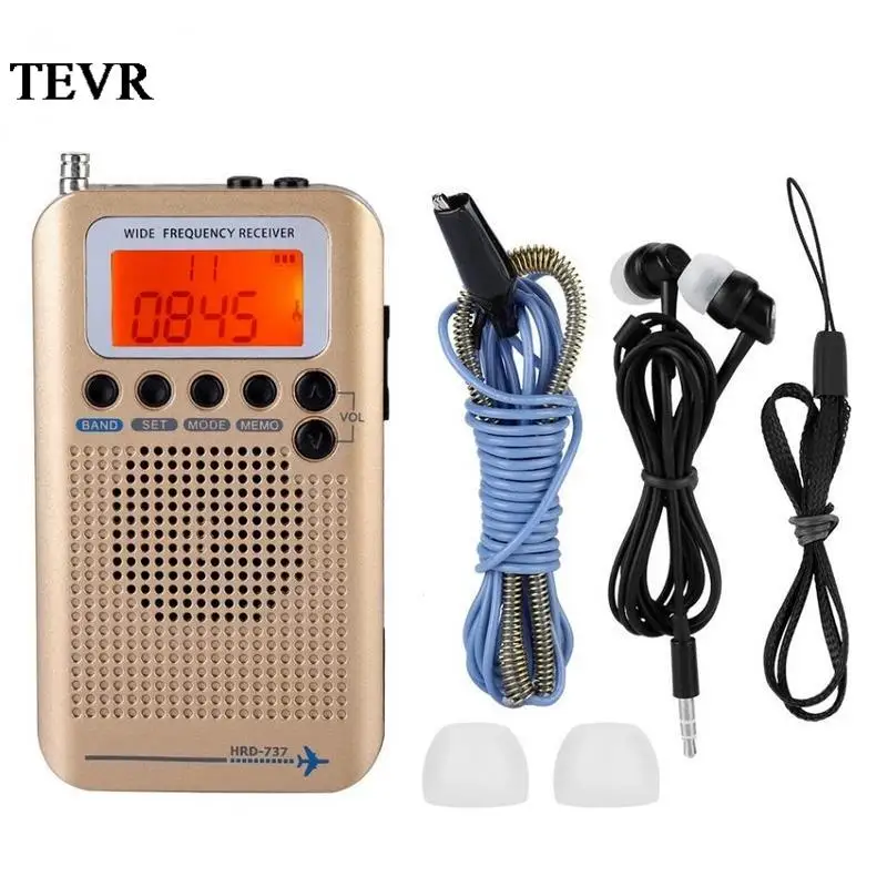 

Портативное FM AM SW радио VHF CB 30-223 МГц 25-28 МГц Air 118-138 МГц с двойным будильником летательный аппарат Полнодиапазонный VHF
