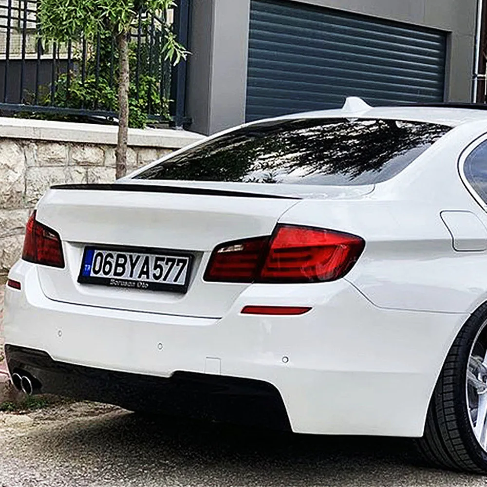 Фото Для BMW 5 серии F10 F18 M5 520i 525i 528i 535i 530i 2010-2017 MP M4 PSM Стиль задней крышки багажника Спойлер Крылья Автомобильные аксессуары Часть №5