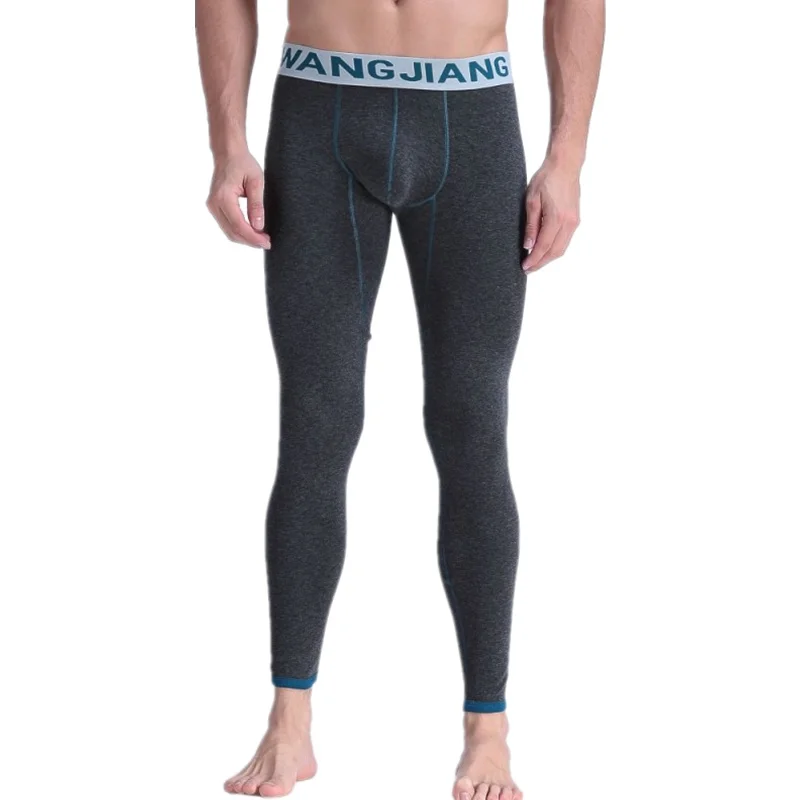 

Кальсоны мужские бархатные, плотные облегающие дышащие леггинсы с заниженной талией, однотонное пикантное нижнее белье