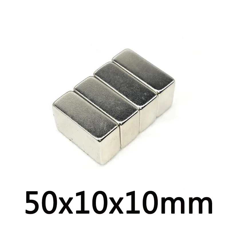 50x10x10 mm NdFeB Strong Magnet sheet Permanent Neodymium N35 50x10x10mm Strip Block Magnets 50*10*10