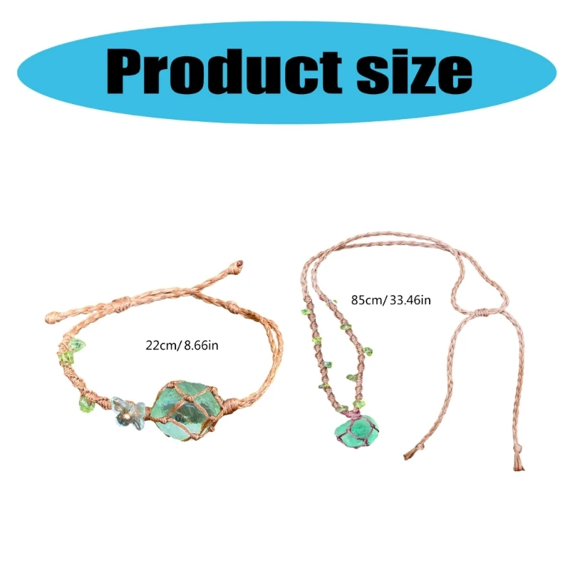 Браслет и ожерелье из сетчатого камня элегантный браслет смешанного материала