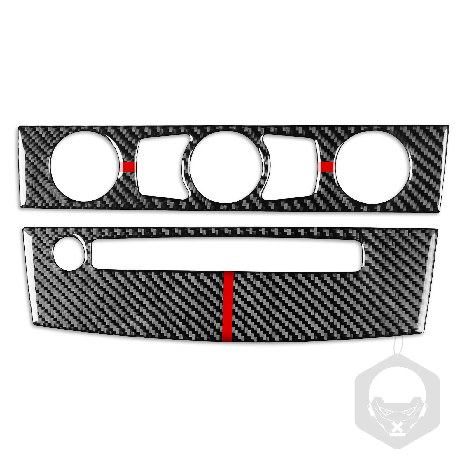 

Для BMW 5-й серии E60 2004-2007, наклейка из настоящего углеродного волокна, панель проигрывателя компакт-дисков переменного тока, автомобильные внутри, декоративные аксессуары