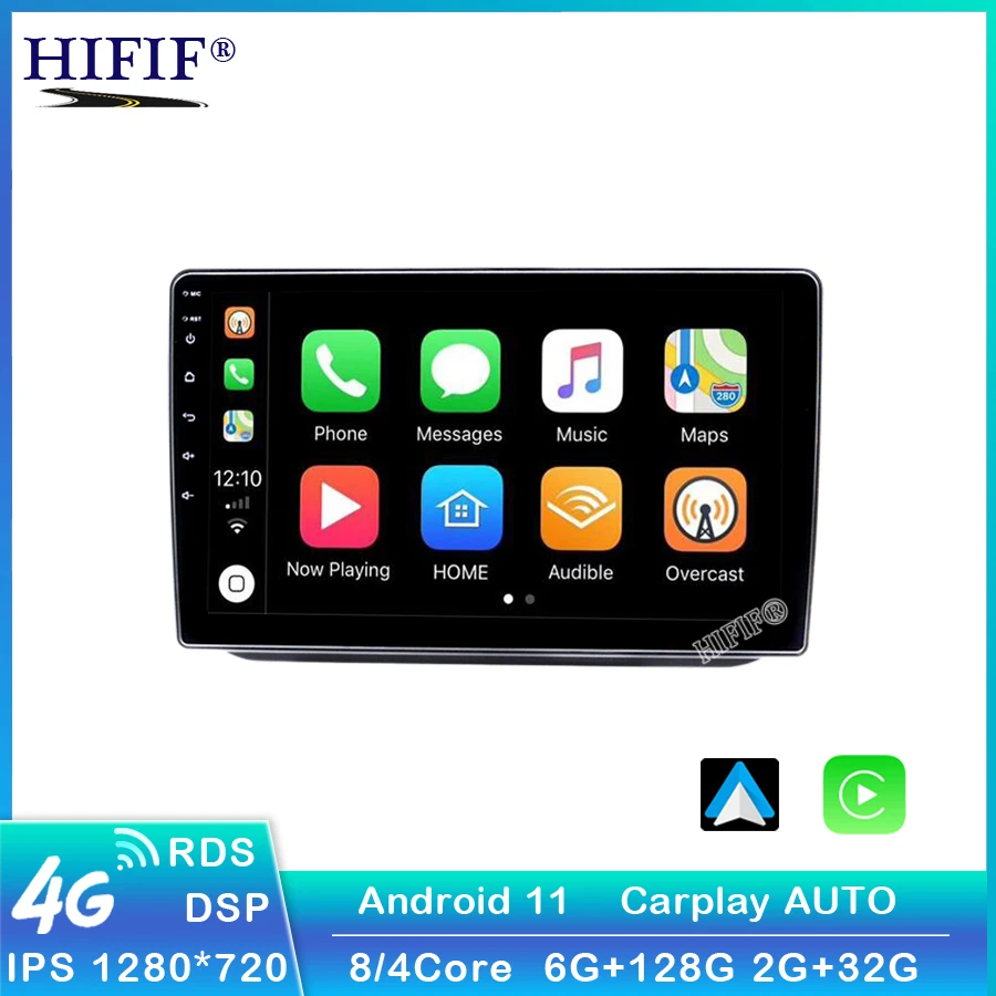 Carplay 10 ''для Skoda Fabia 2 2008-2013 din Автомобильный мультимедийный плеер Android Авторадио