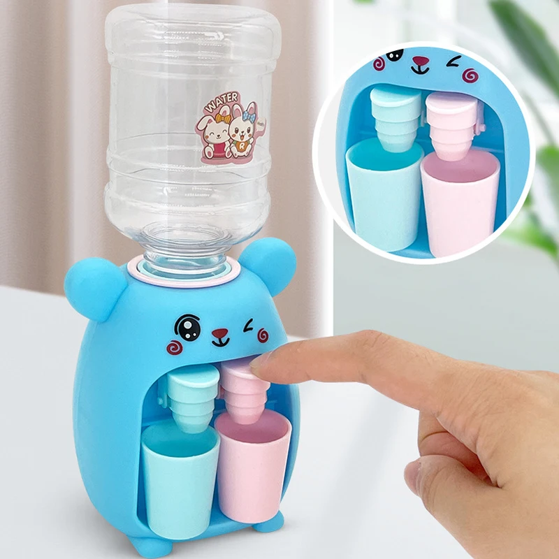 

Мини-дозатор воды для детей, подарок для детей, милый Холодный/теплый семейный питьевой фонтан, имитация мультяшной свиньи, кухонная игрушка