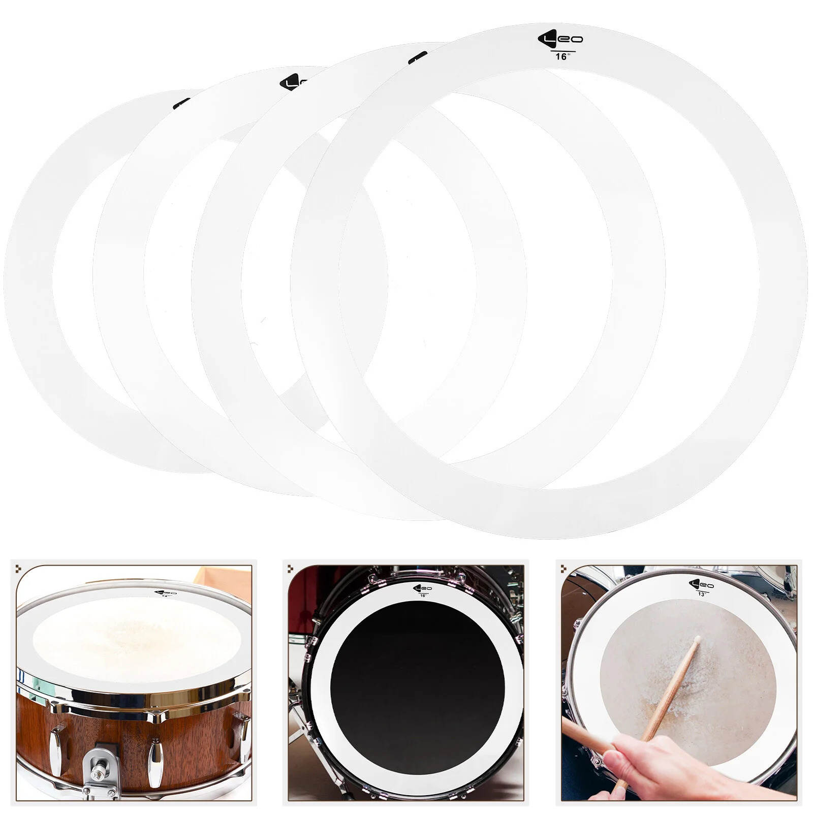 

Plastic Strap Drum Instrument Rings Replacement Parts Mute Silencer Slide Bumper
