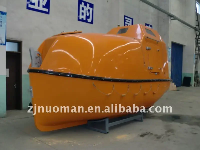 огнестойкая полностью закрытая спасательная шлюпка Solas Marine F.R.P. лодка свободного