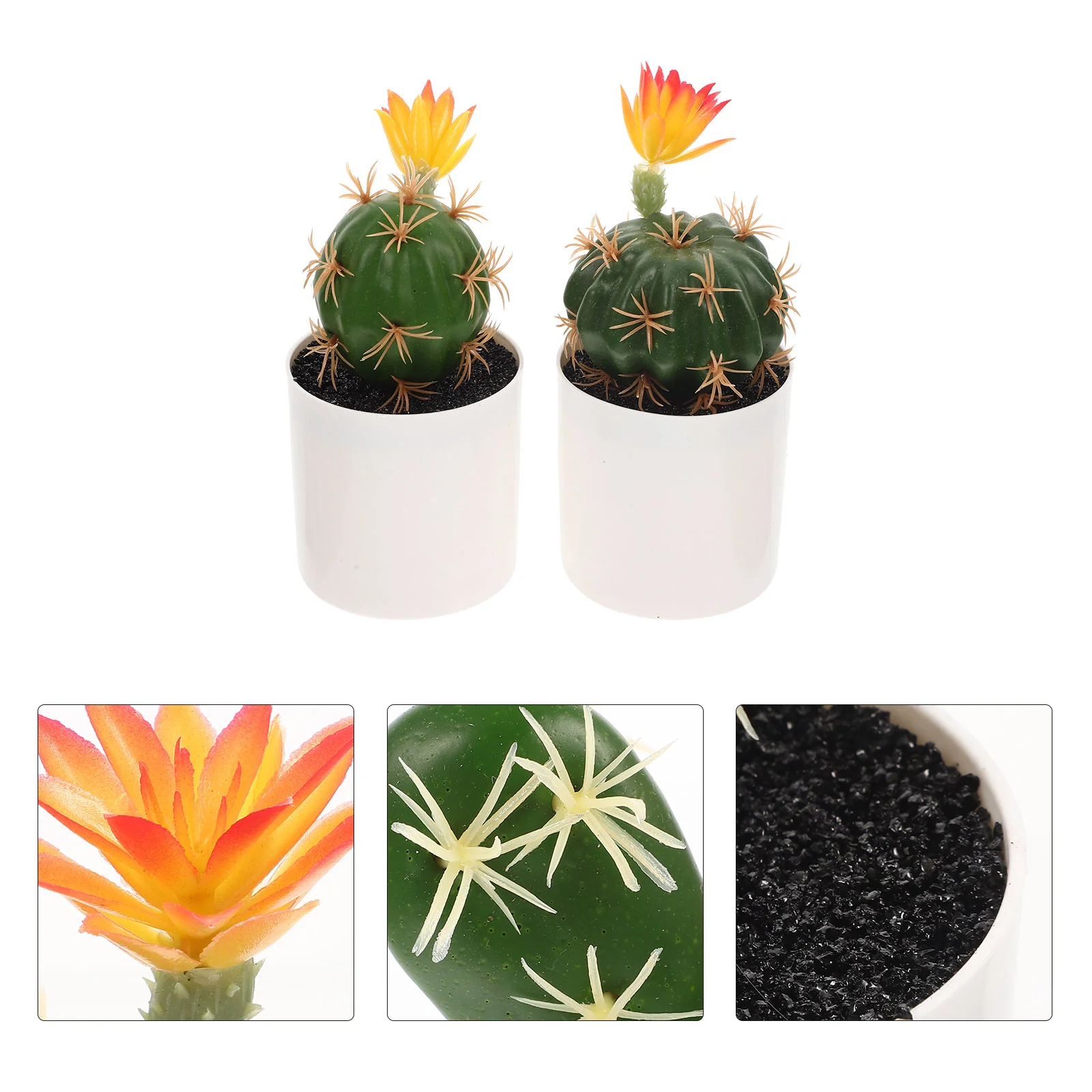 

2pcs Bonsai Artificial Bonsai Table Decor Bonsai Ornament False Green Plants Potted Plants