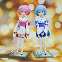 18cm anime relife in a different world from zero rem ram young childhood pvc action figure figurine model toys gift