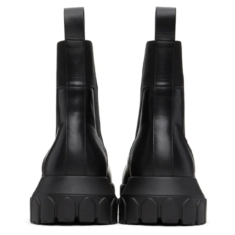 Новые ботинки Челси на подошве Осьминог мужские из натуральной кожи толстой